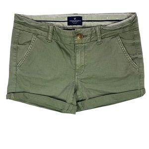 American Eagle Stretch Twill Midi Chino Short